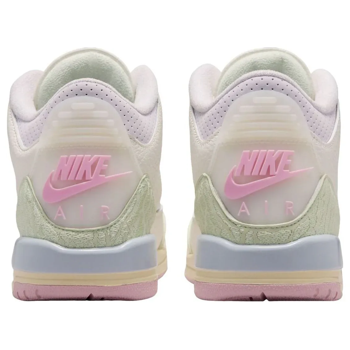 Кроссовки (GS) Air Jordan 3 Retro OG 'Spring is in the Air', белый — фото 4