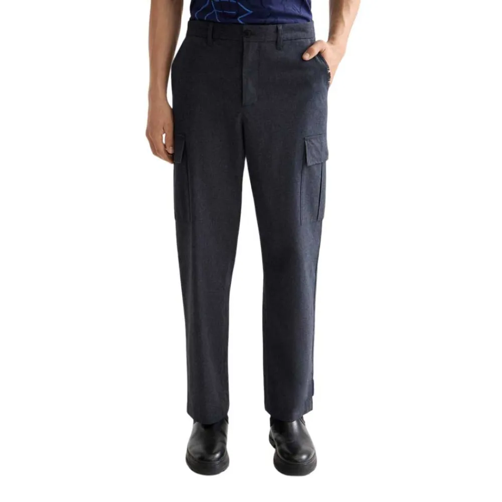 

Брюки Scotch & Soda Blend Relaxed Straight Fit cargo, серый