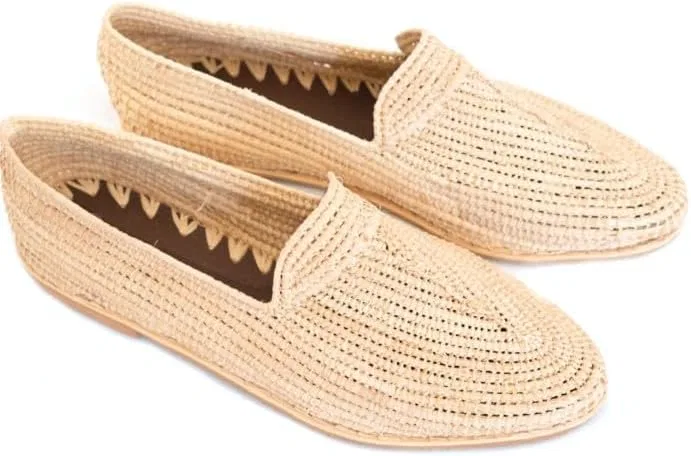 Мужские мюли повседневные, без бренда, Beige Raffia — фото 2