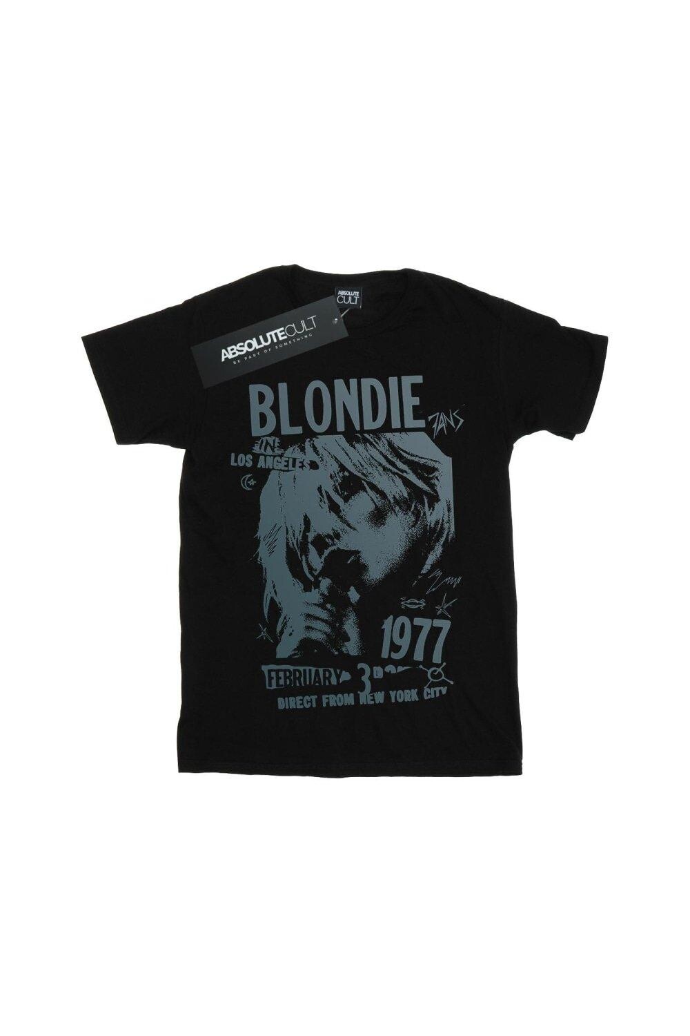 Хлопковая футболка Tour 1977 на груди Blondie, черный — фото 2