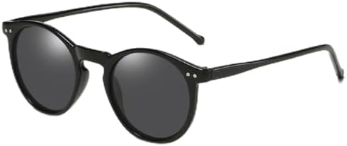 

Маленькие круглые поляризованные солнцезащитные очки для женщин и мужчин, ретро-классические черные солнцезащитные очки для женщин, очки для вождения MTZJH, Black Black