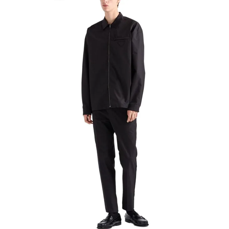 PRADA Брюки Casual Men's Black Moderate Straight Fit — фото 4