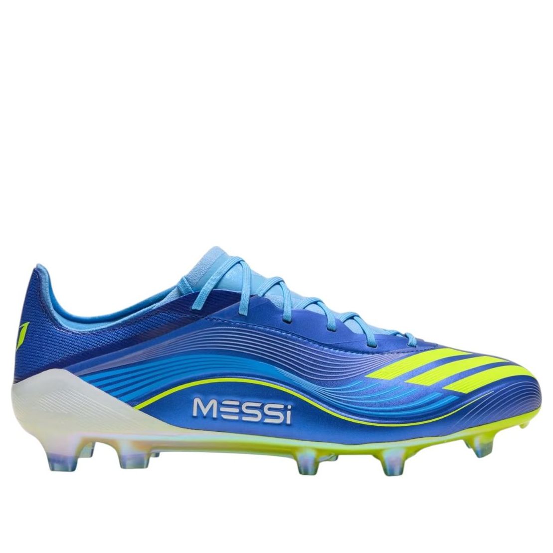 Футбольные бутсы Adidas F50 Messi Elite FG 'Royal Blue Solar Yellow' — фото 2