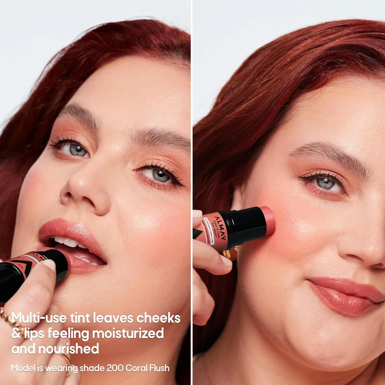 Тинт для губ и щек Almay Color & Care Tint Stick, увлажняющий, оттенок 300 Rose Flash, 7 г — фото 4