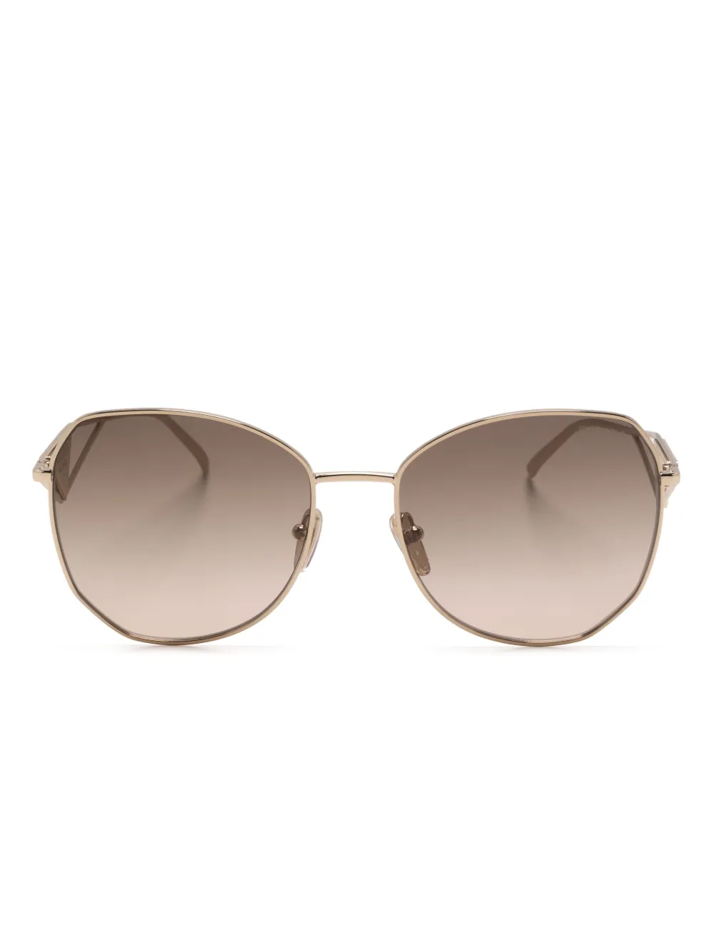 

Солнцезащитные очки в массивной оправе Prada Eyewear, золотой