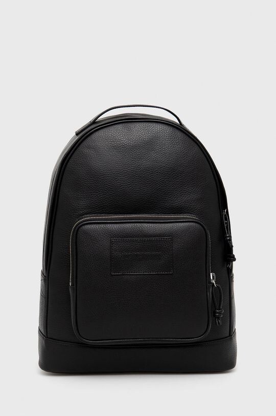 

Кожаный рюкзак Emporio Armani, черный
