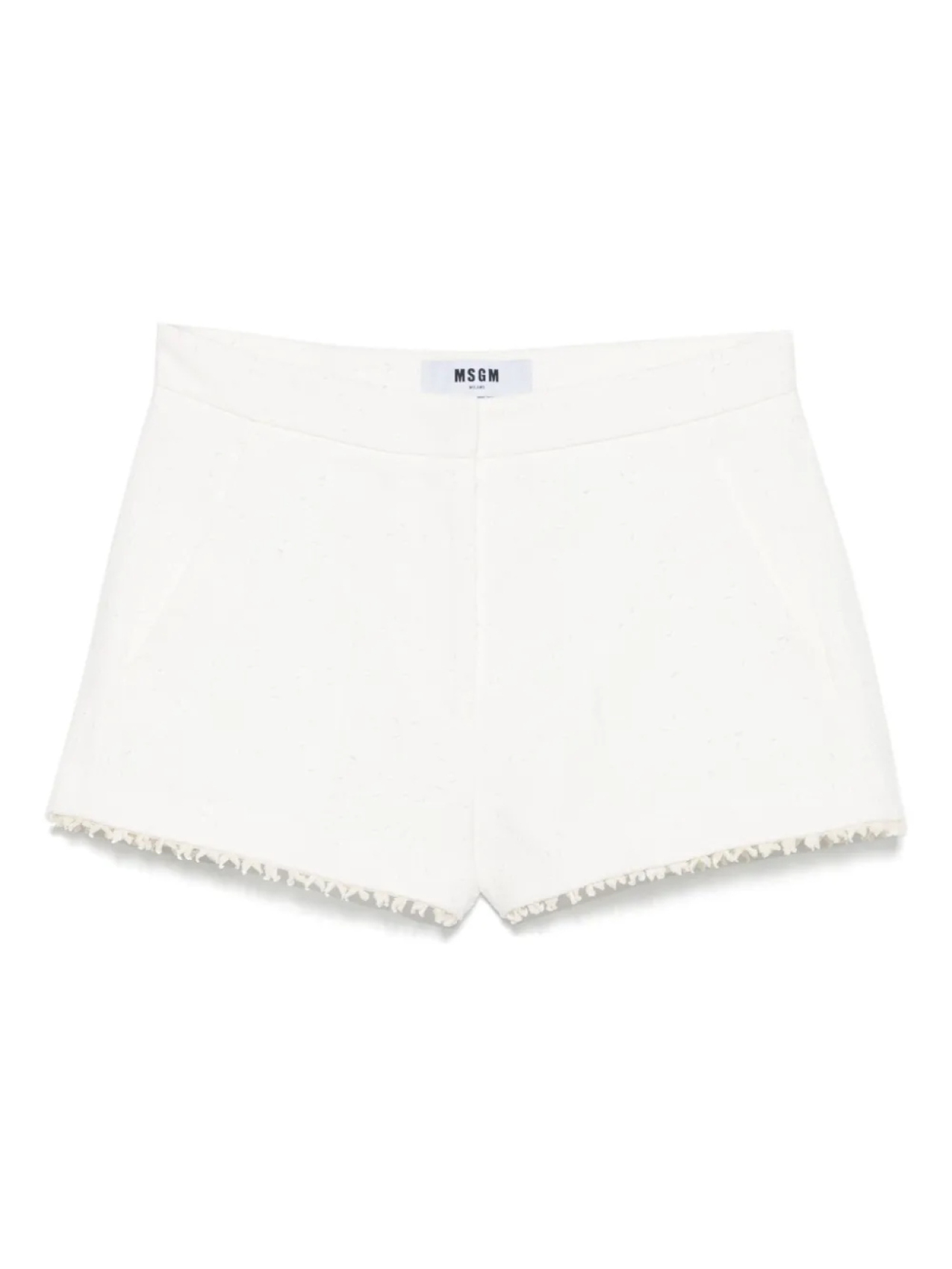 

Шорты с текстурой «slub» MSGM, белый