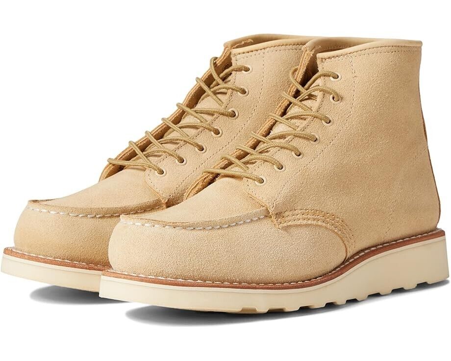 Женские кремовые кожаные ботинки Red Wing Classic 3328 с тиснением под кожу и шнуровкой, высота 6 дюймов Red Wing Shoes