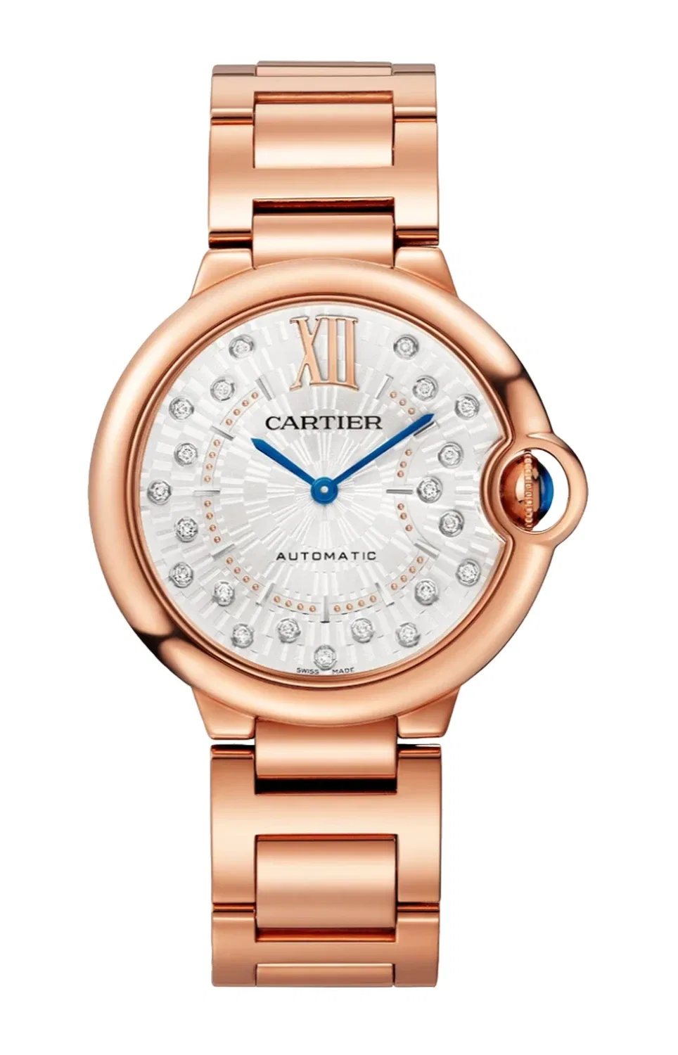 BALLON BLEU DE CARTIER 36 ММ, АВТОМАТИЧЕСКИЕ, РОЗОВОЕ ЗОЛОТО - WGBB0055, золотой