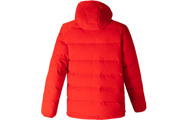 Пуховик adidas originals Revsbl Jacket 2 Large logo Printing Reversible Sports Stay Warm hooded down Jacket Black Red, черный — фото 4