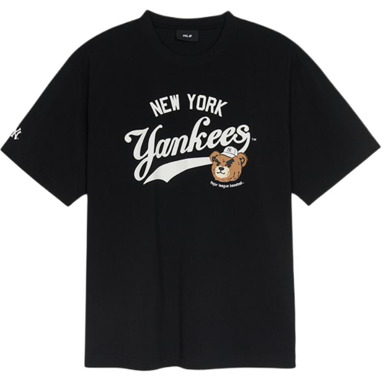 

MLB Футболка Frowning Bear Collection New York Yankees SS25 Unisex Black, Черный, MLB Футболка Frowning Bear Collection New York Yankees SS25 Unisex Black