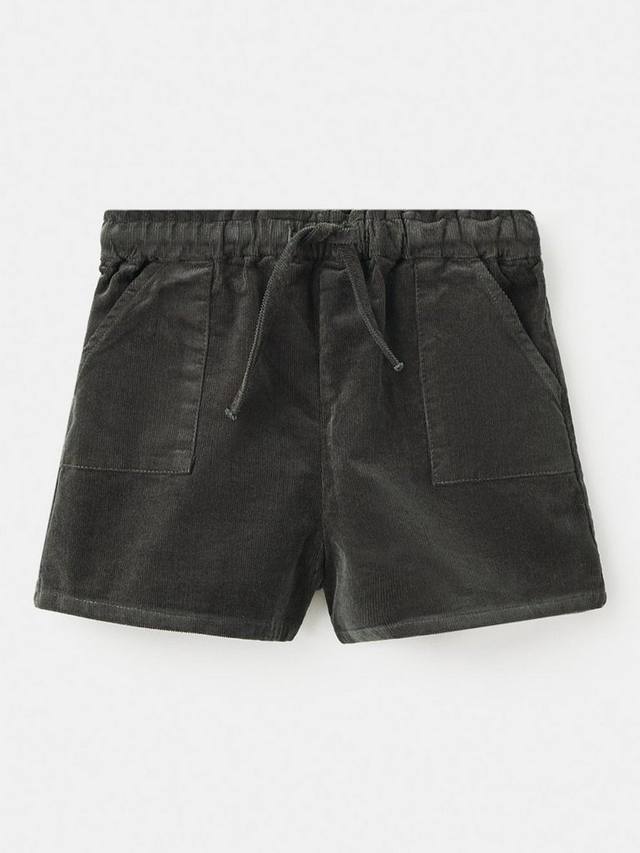 Детские шорты на шнурке Bosque из вельвета Mango, Dark Green — фото 2