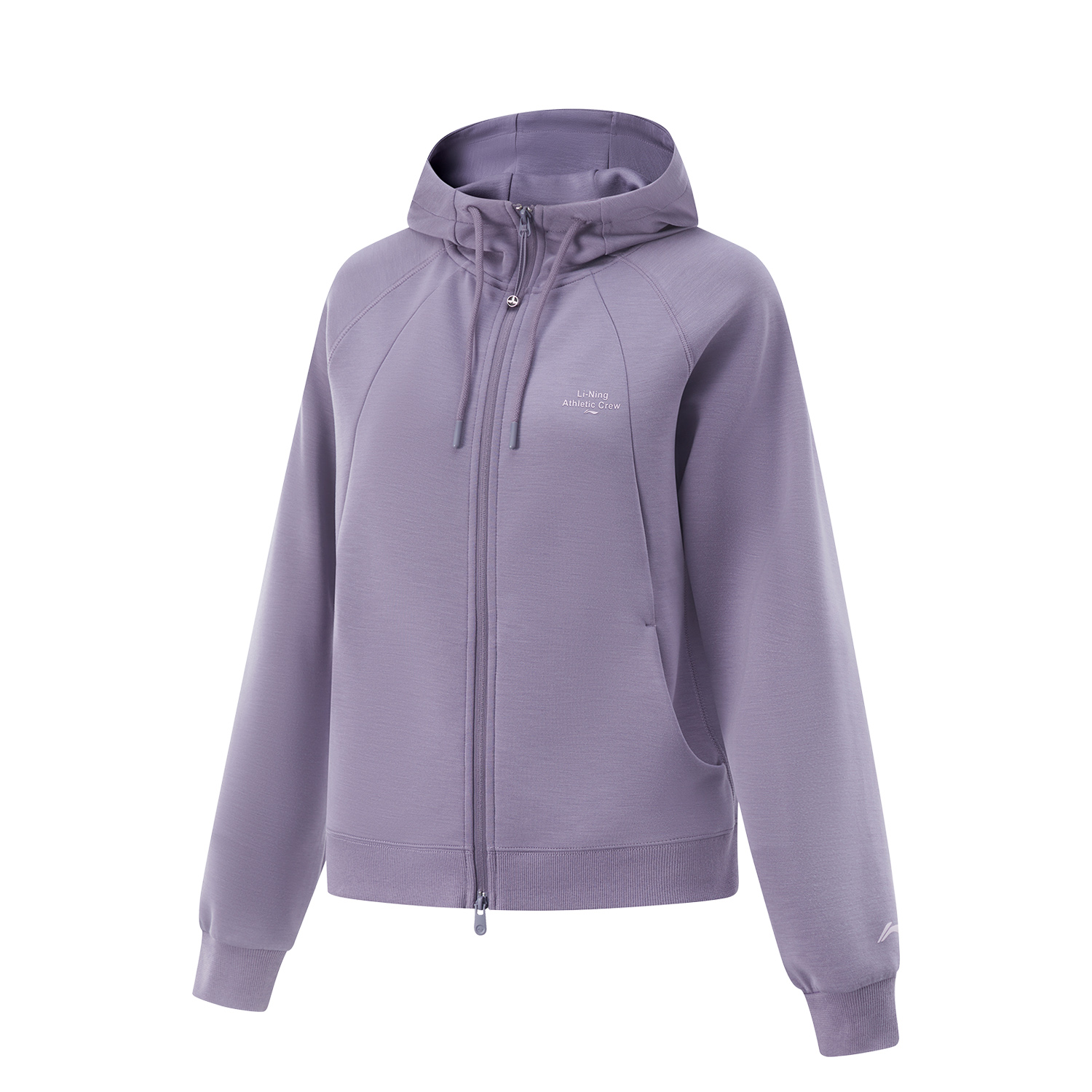 

LINING Женская куртка серии Fitness, Crow Gray Purple