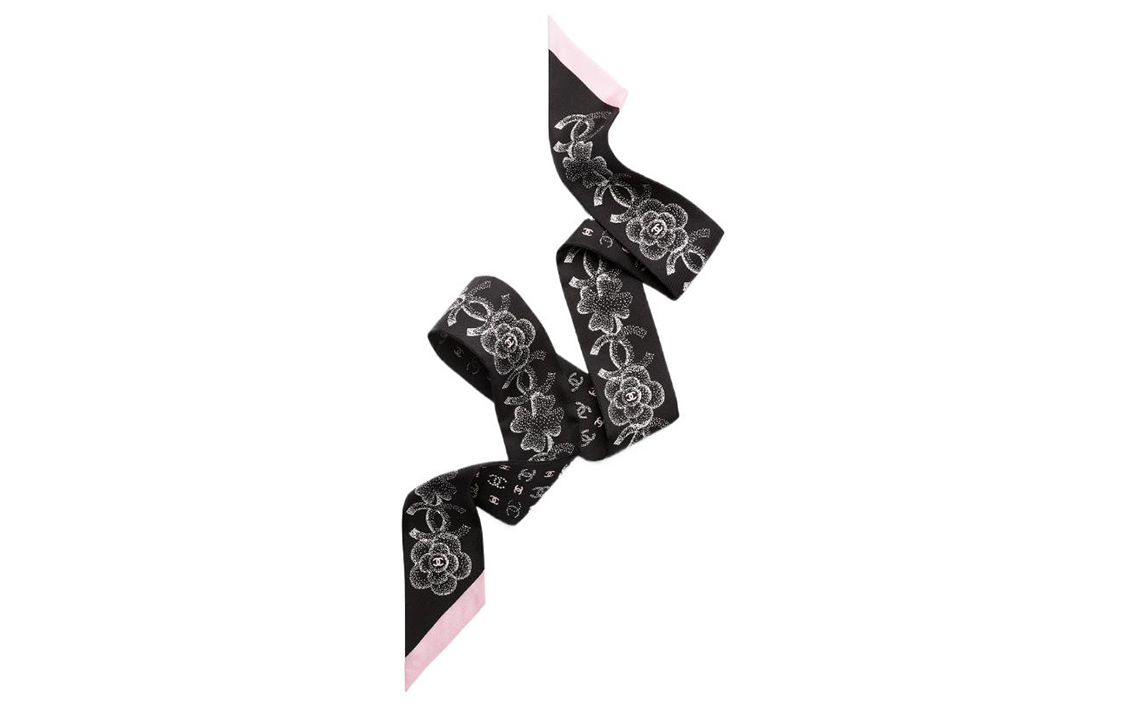 

CHANEL Женская черная повязка для волос