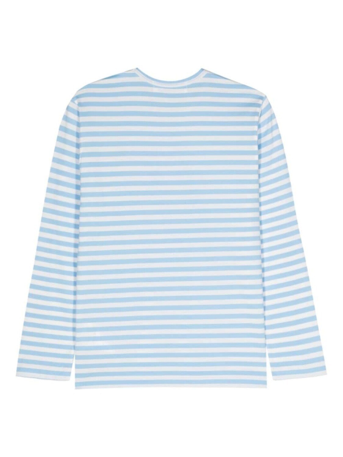 Comme Des Garçons Play полосатая футболка с логотипом, синий — фото 2