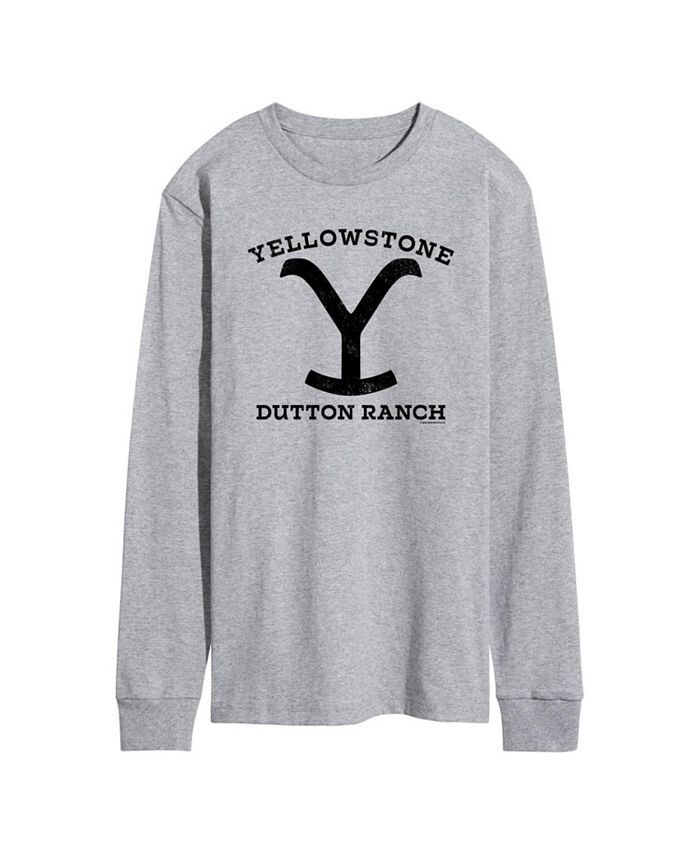

Мужская футболка с длинным рукавом Yellowstone Dutton Ranch Y AIRWAVES, серый