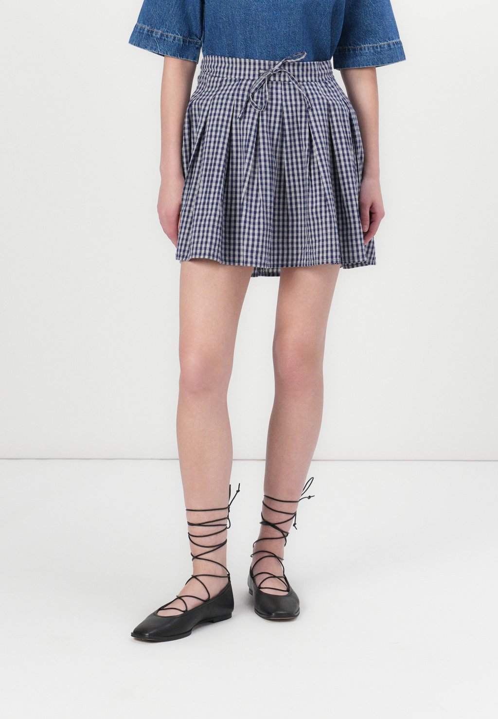 

Мини-юбка ONLISADORA CHECK MINI SKIRT ONLY, темно-синий