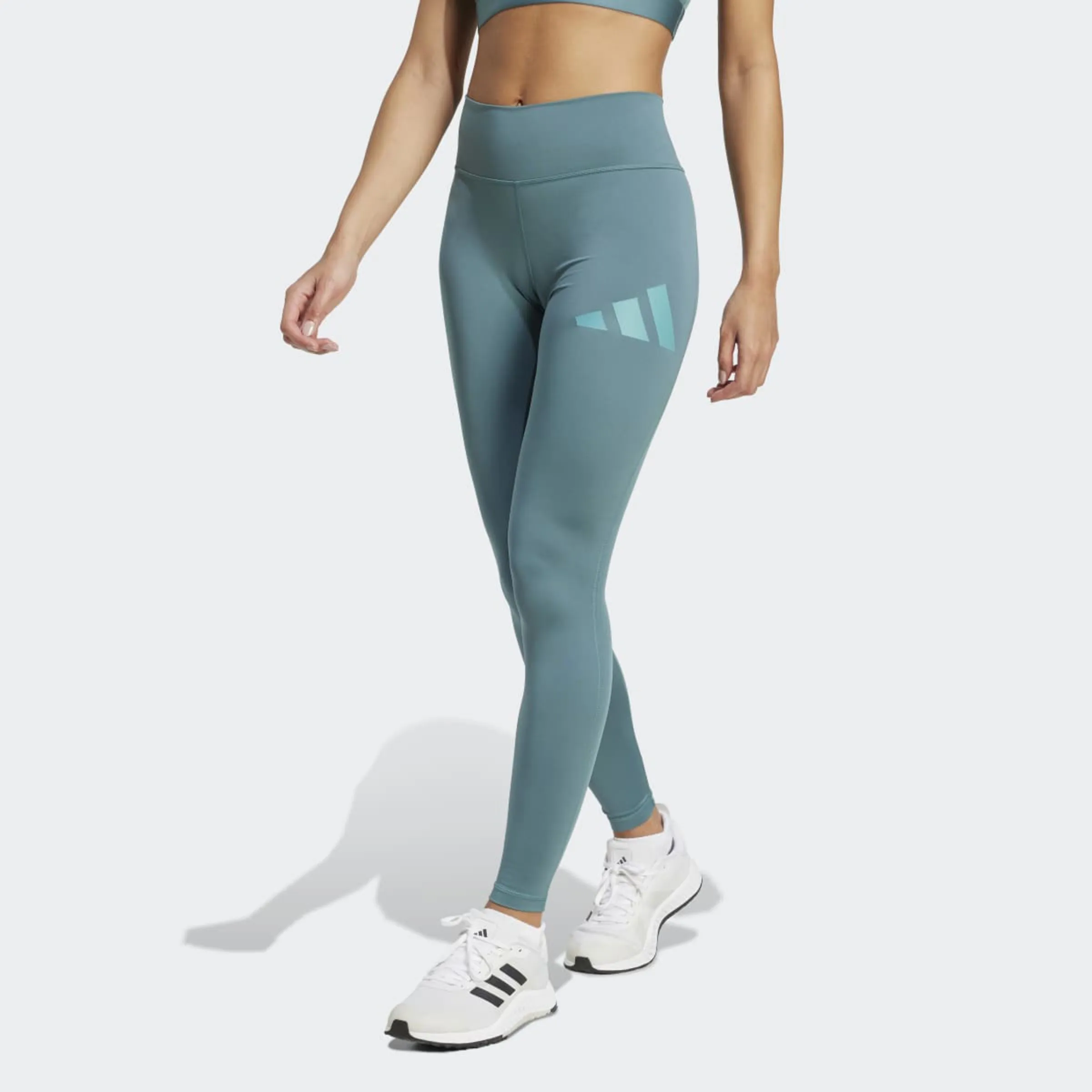 

Женская удлиненная майка Train Essentials Big Logo Adidas, зеленый