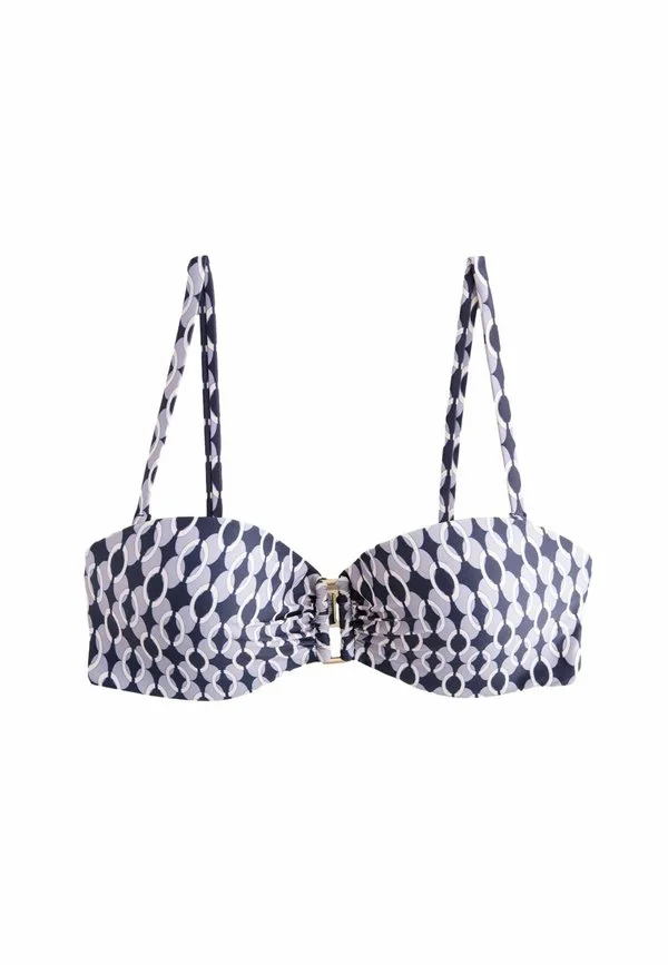 Бикини-Топ стандартного кроя на косточках Next, Navy Blue Geometric