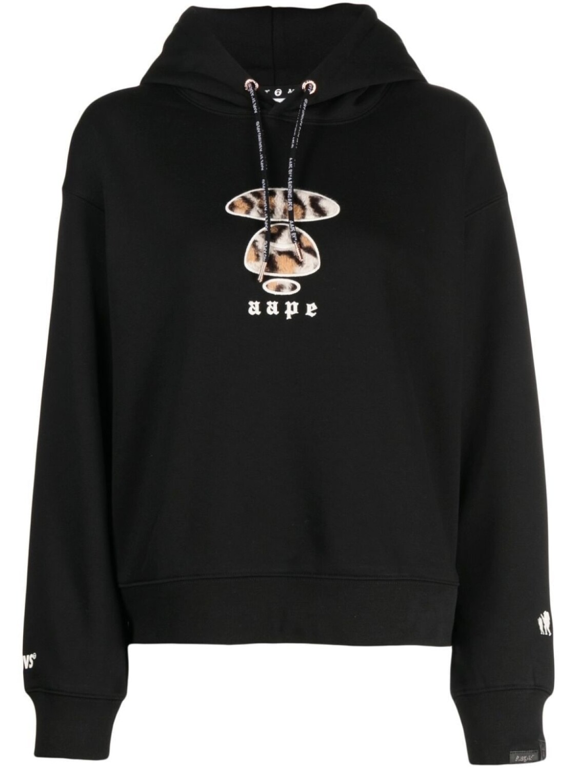 

AAPE BY *A BATHING APE толстовка с вышитым логотипом, черный