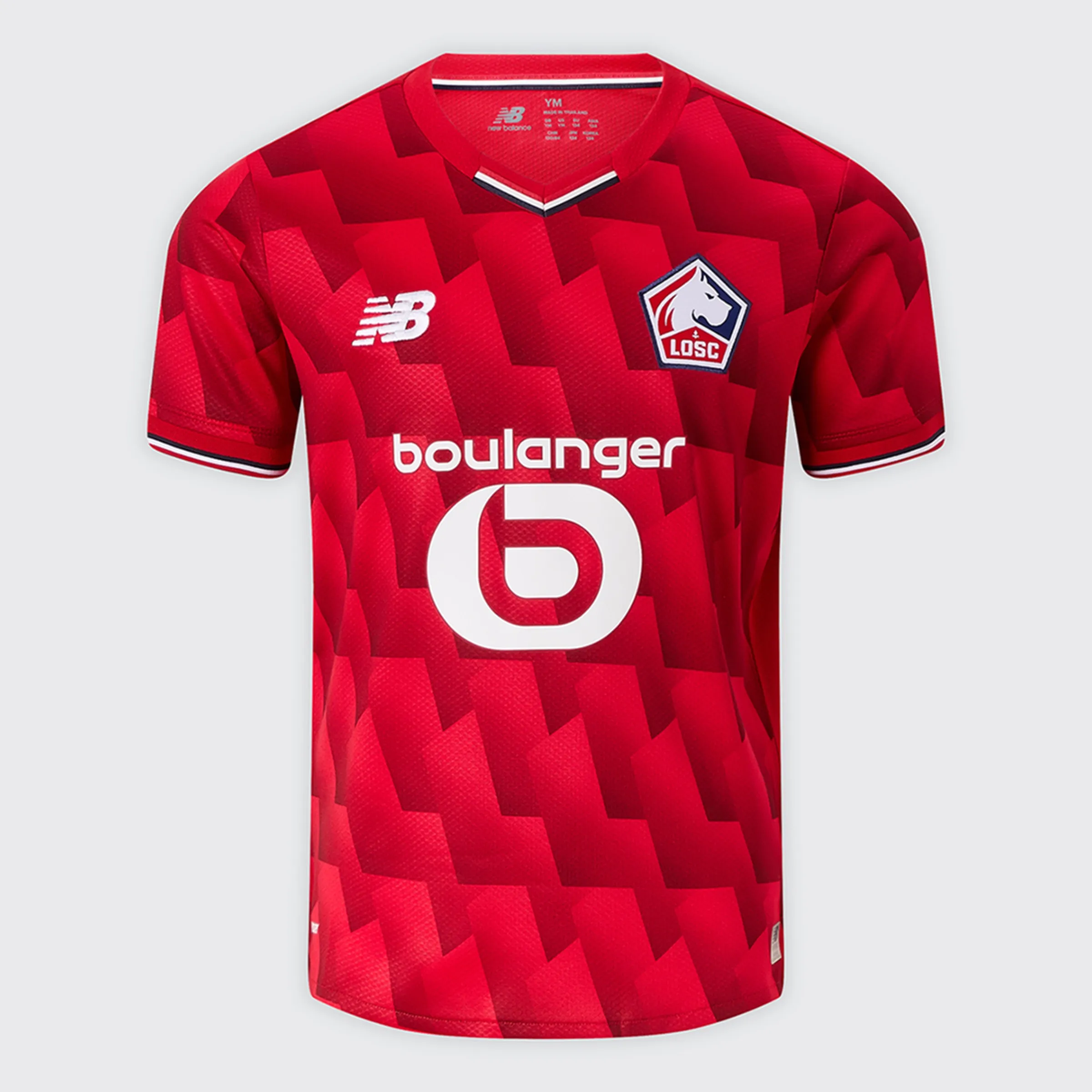 

Детская футболка основной формы Лилль 2025/2026 Реплика New Balance, красный