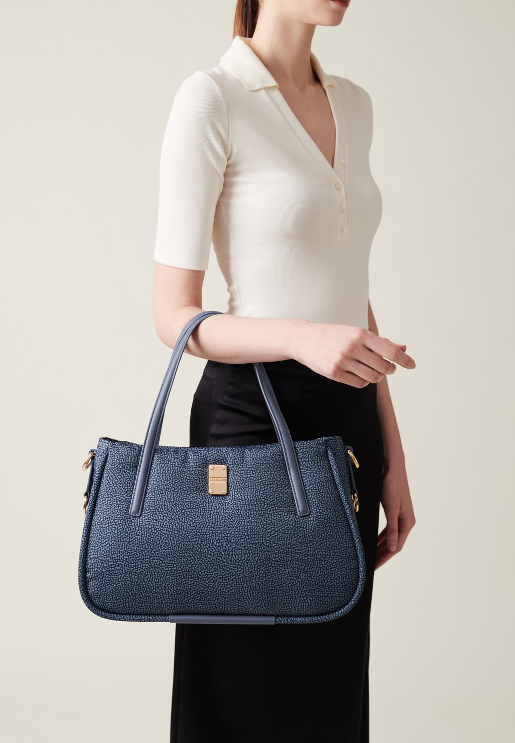 

Сумка CAHIER MEDIUM Borbonese, цвет Denim