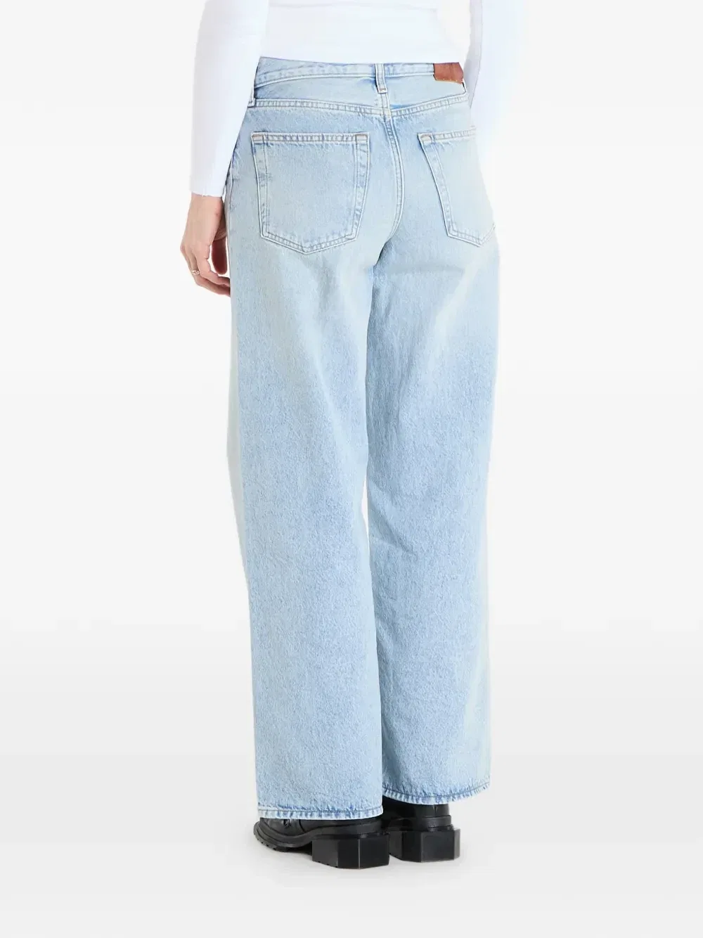 Джинсы свободного кроя с заниженной талией Calvin Klein, синий — фото 3