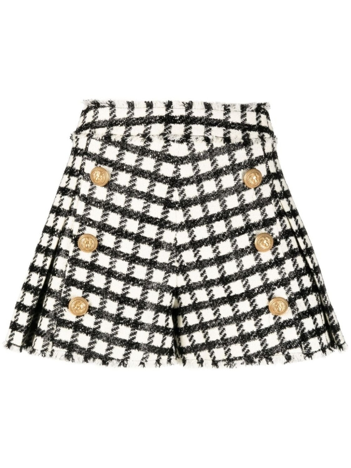 

Balmain шорты в клетку, белый