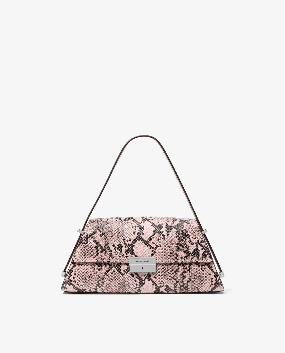 

Сумка через плечо из змеиной кожи Ludlow Michael Michael Kors, розовый