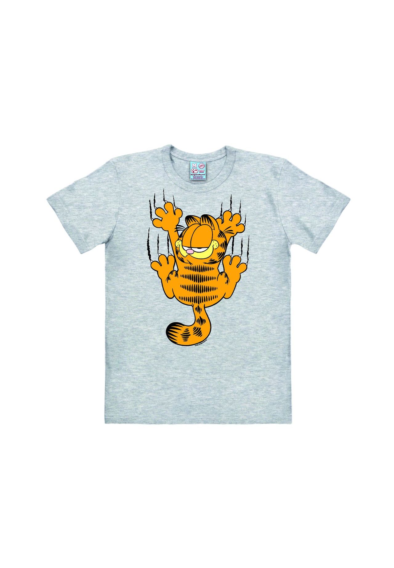 

Футболка Easyfit Garfield - Царапины LOGOSHIRT, цвет Grey-melange