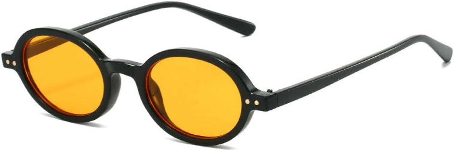 

Солнцезащитные очки Willochra в маленькой овальной оправе для женщин, в стиле панк, Y2K, для мужчин, модные заклепки, винтажные очки, защита от ультрафиолета UV400, C2