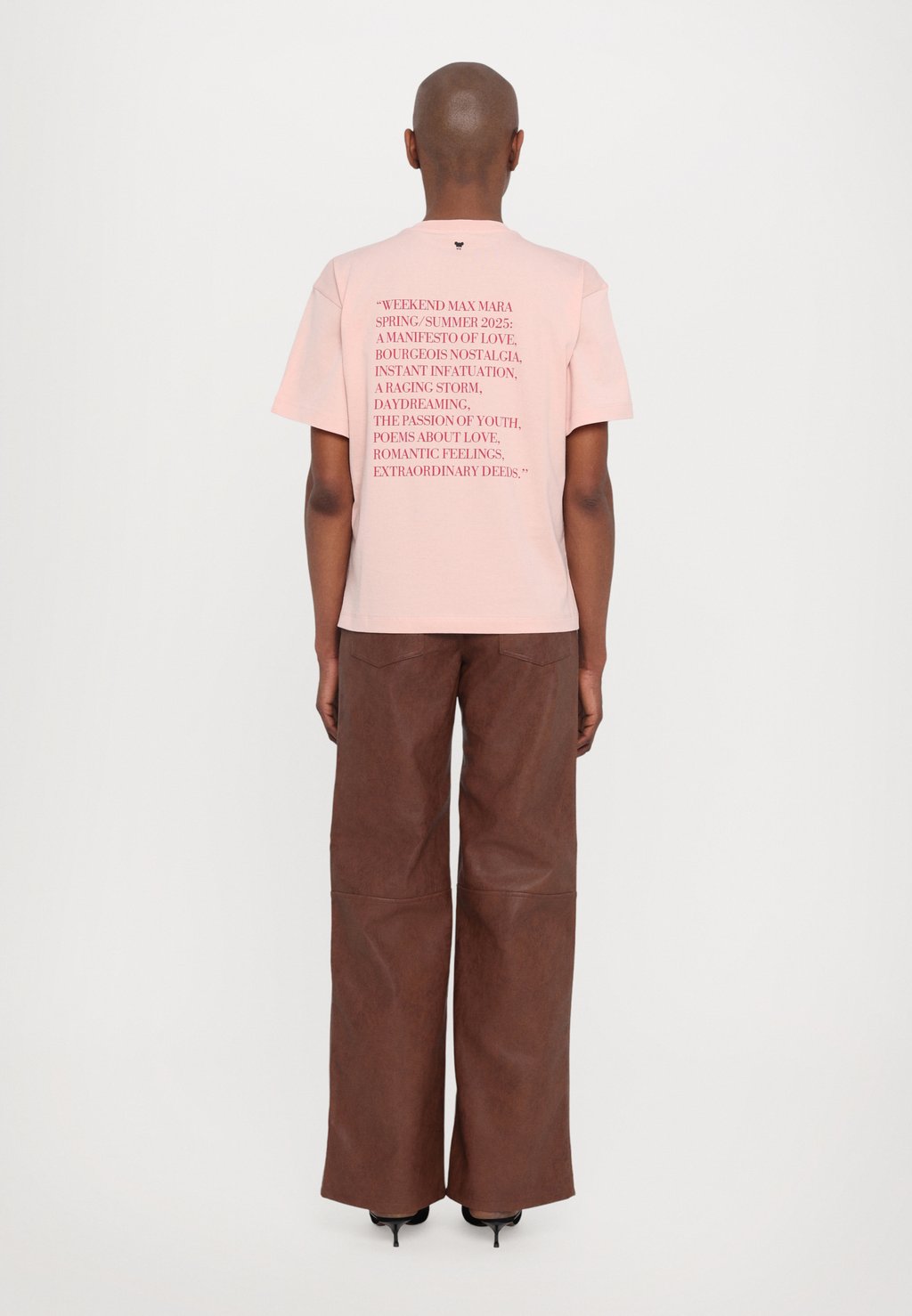

Футболка с принтом RADURA WEEKEND MaxMara, розовый