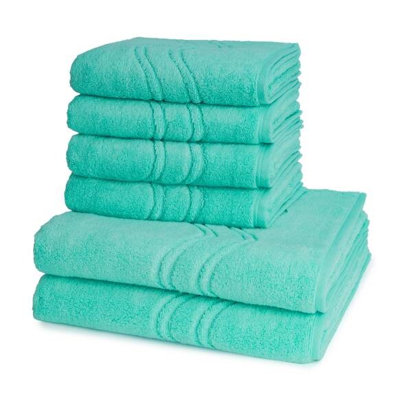 

Cashmere feeling Набор полотенец Ross (6 шт), 50x1x100 см цвет bleached aqua