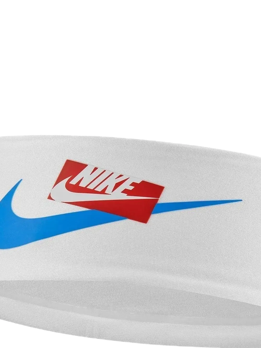 Повязка на голову Fury 2.0 с принтом Nike, белый — фото 2
