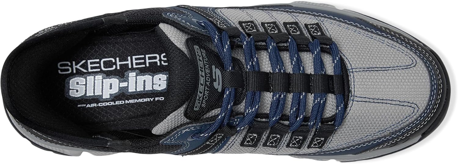Мужские кроссовки Skechers Summits Hands Free Slip-in, синий/серый/темно-синий — фото 2