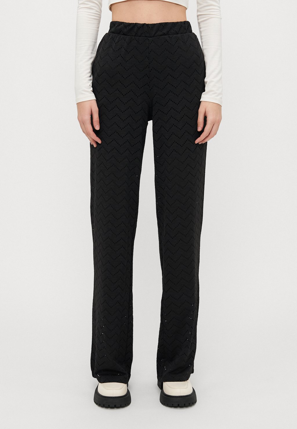 

Брюки VMTHAS WIDE Vero Moda Tall, черный