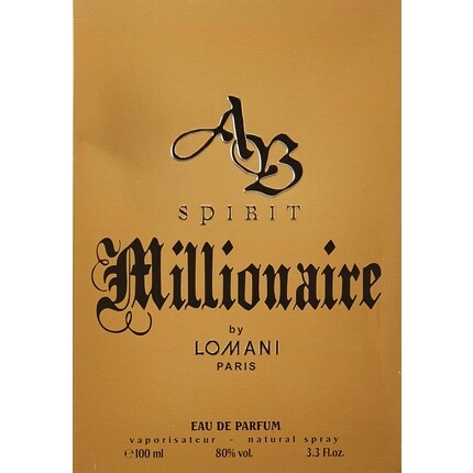 Ab Spirit Millionaire для мужчин 3,3 унции Edp спрей с кориандром и цветочным апельсином, Lomani — фото 2