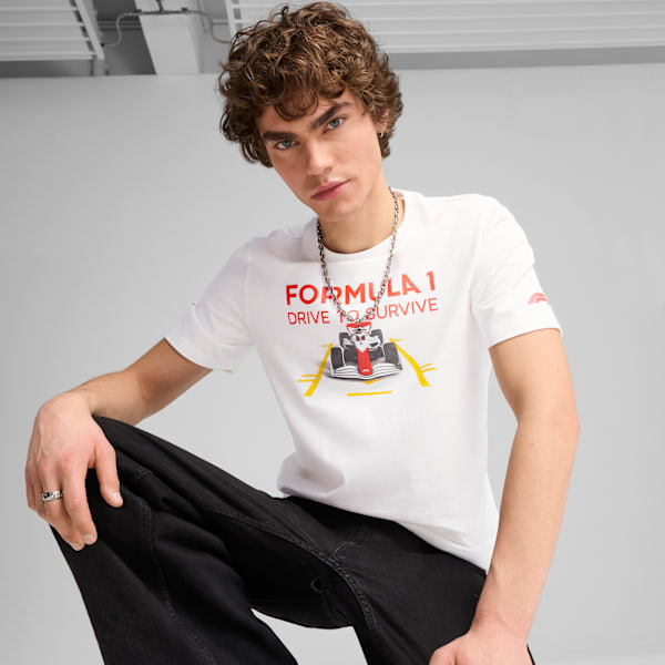 

Мужская футболка Formula 1 Drive To Survive Puma, белый