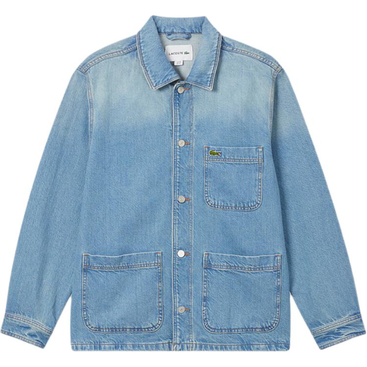 

LACOSTE Джинсовая куртка мужская экрю, MKU/Light Denim Blue