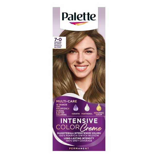 

Краска для волос icc Palette, цвет 7n middle blond