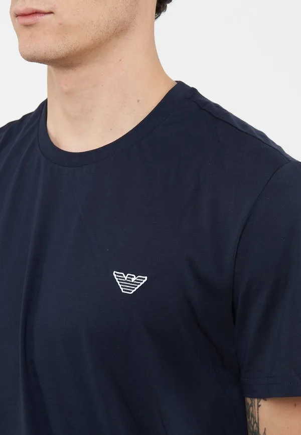 Базовая футболка для пляжа, пляжная футболка, базовая футболка Emporio Armani, Armani Blue — фото 4
