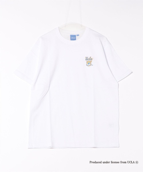 

Футболка с коротким рукавом, вышитая UCLA, белая