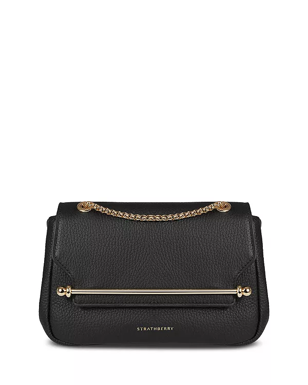 

Мягкая мини-сумка-кроссбоди из натуральной кожи East/West Strathberry, черный