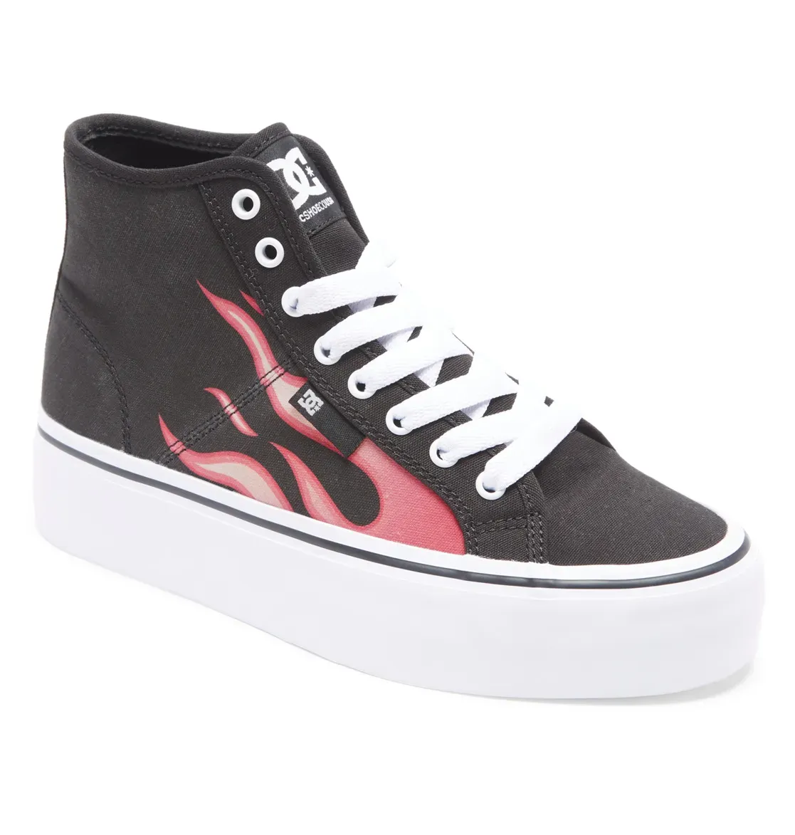 Кроссовки DC Shoes "Manual Hi Platform", черный