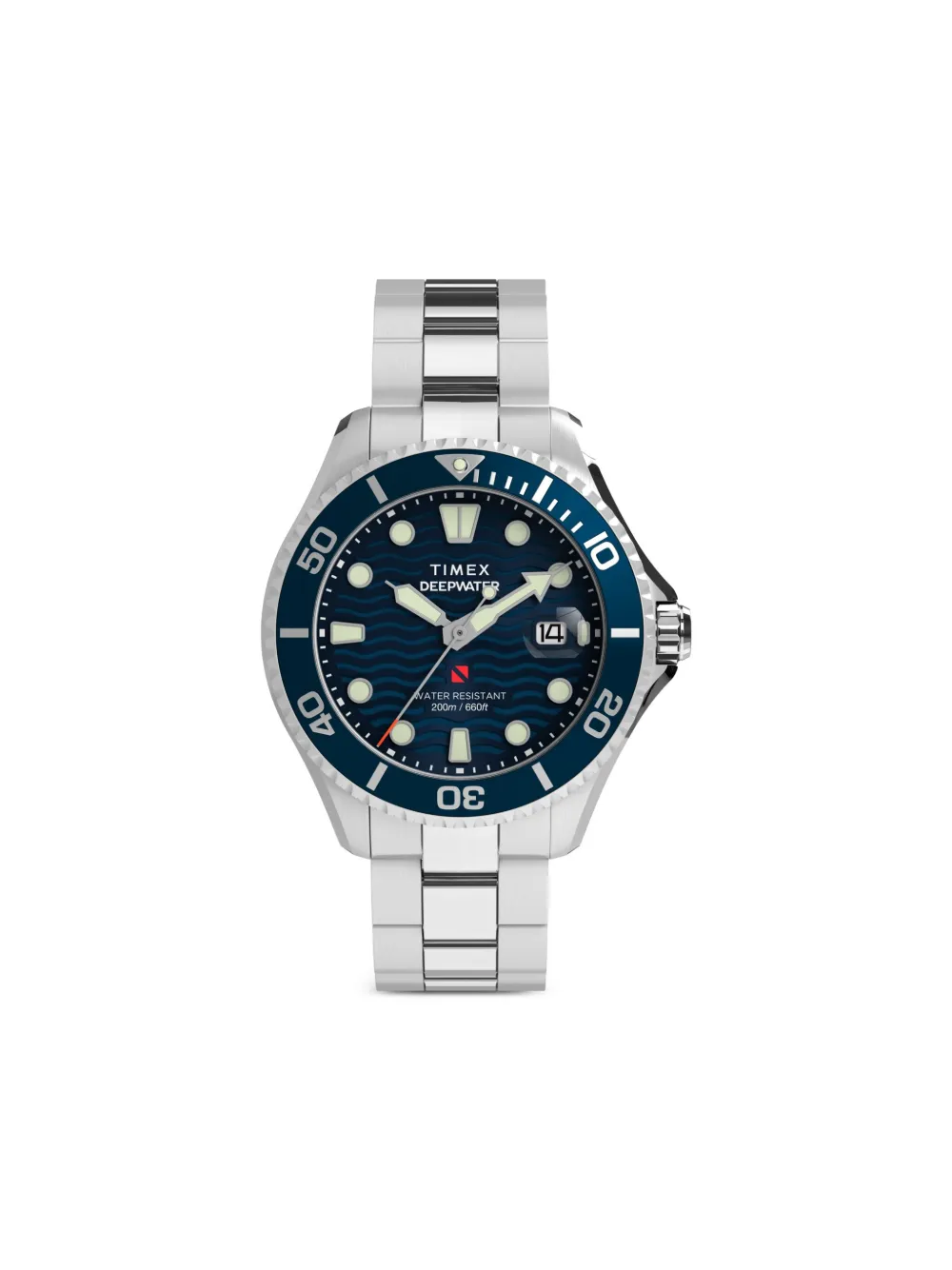 

Наручные часы Deepwater Meridian 44 мм Timex, синий