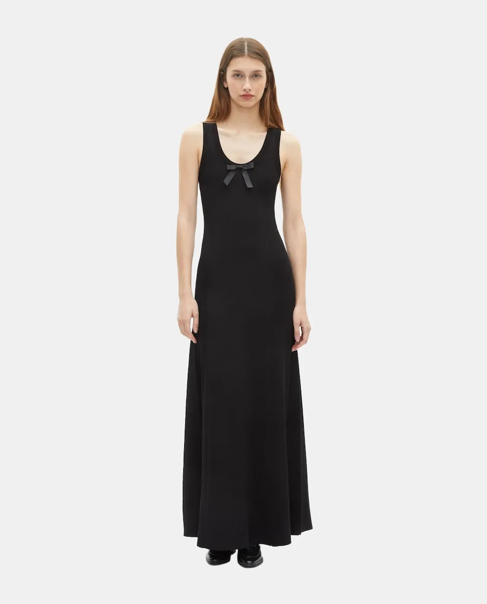 

Макси-платье из трикотажа The Kooples, черный