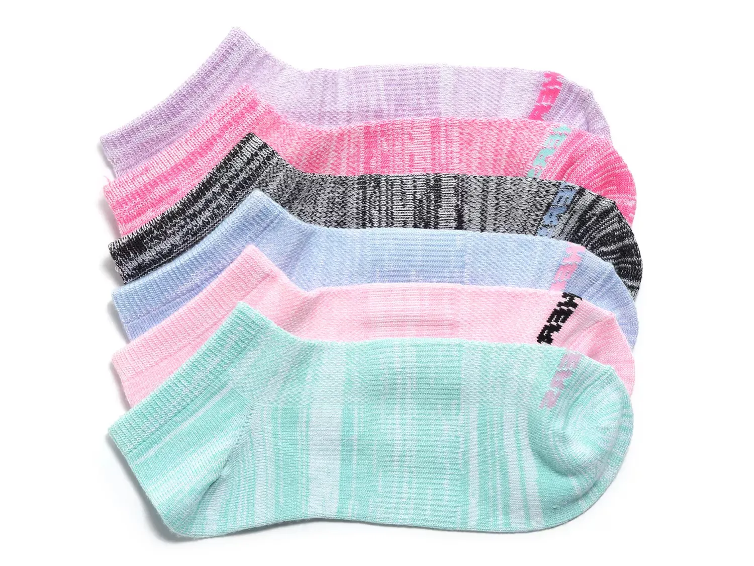 

Детские носки No Show - набор 6 пар Skechers, Multicolor Pastel