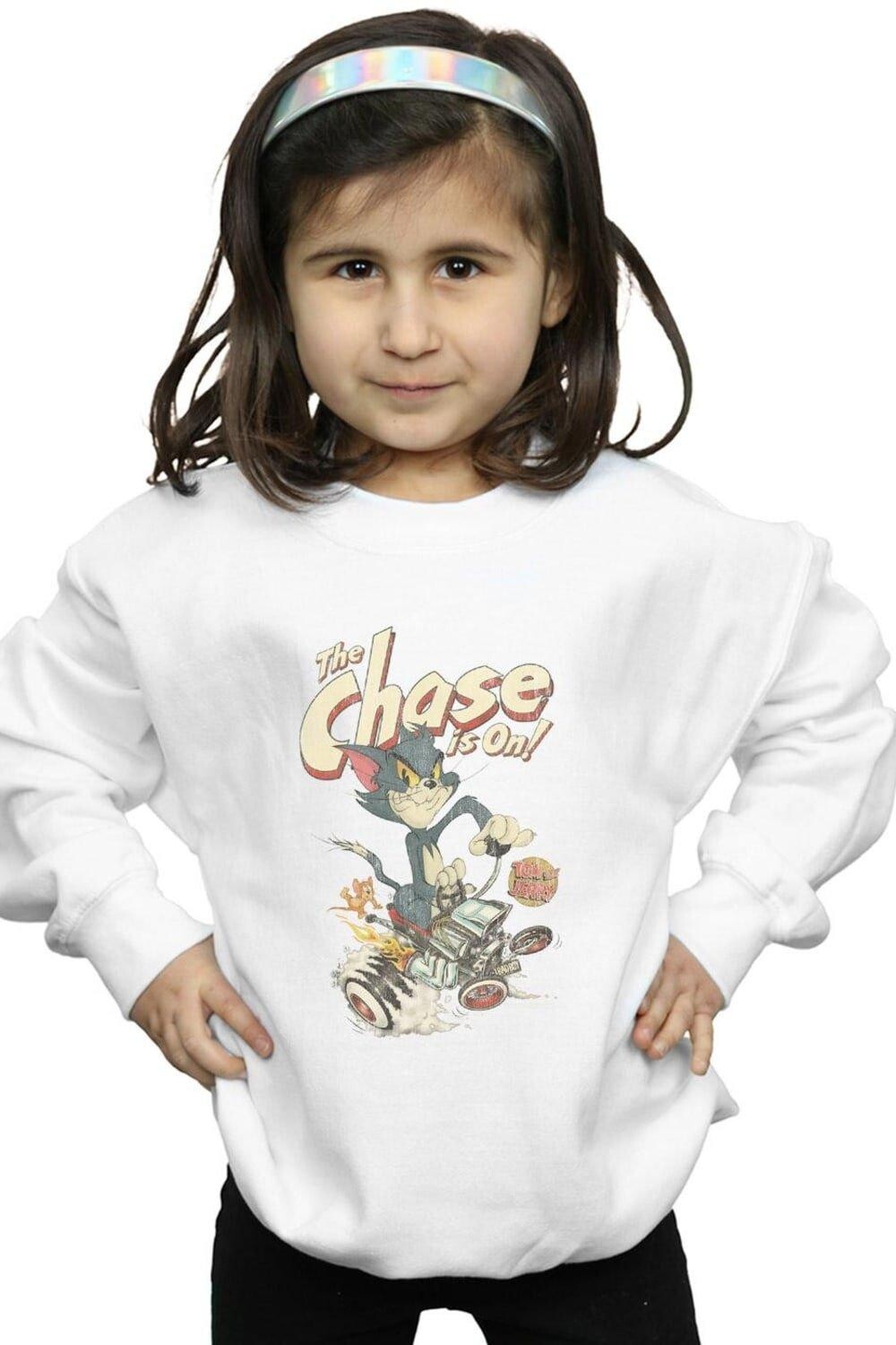 

Толстовка The Chase Is On Tom & Jerry, белый