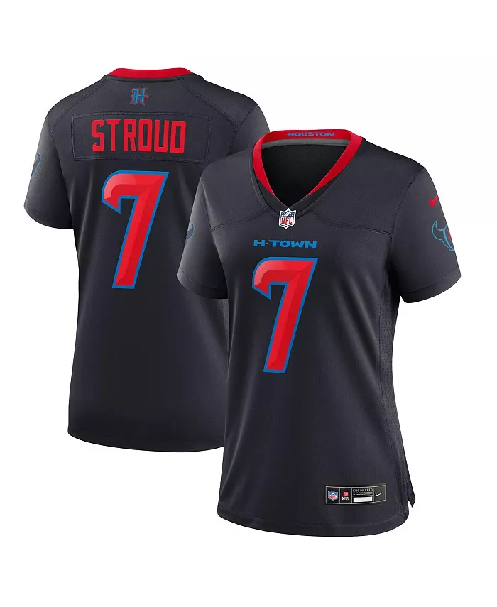 

Женская запасная игровая майка CJ Stroud Houston Texans Nike, синий