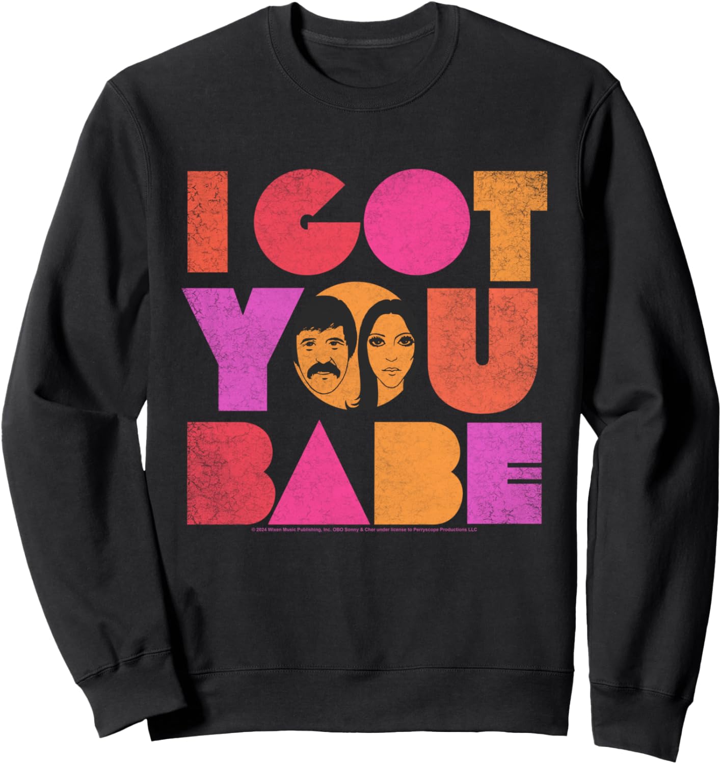 

Толстовка Sonny and Cher I Got You Babe Popfunk, черный